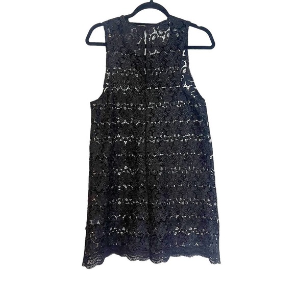 Reformation Lace Mini Dress Black Women's Size M/L - Picture 1 of 9